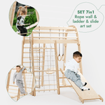 Indoor Playground for Children - 7in1 Playground + Swings Set + Slide Board + Art Set
