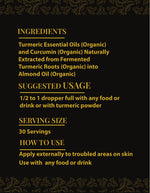 CurcumaMAX Fermented Turmeric Oil 50ml – Enhanced Curcumin, Lead-Free, Internal & Topical