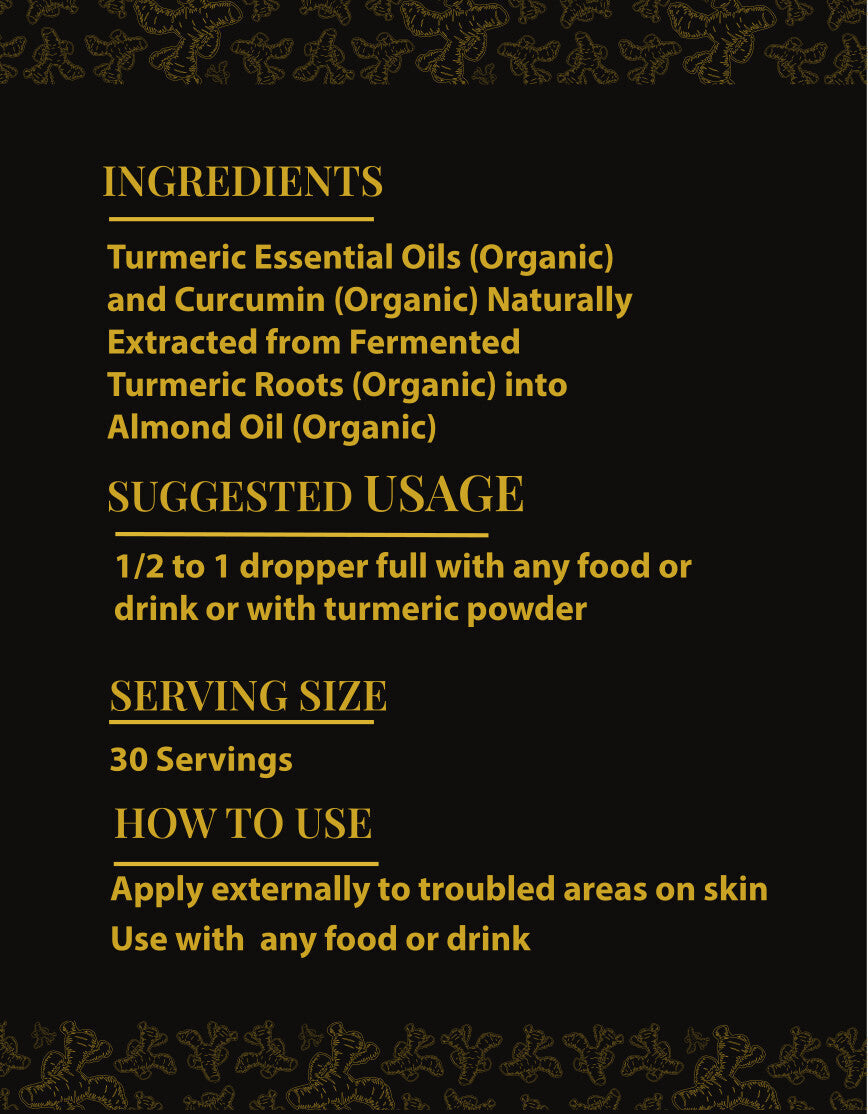 CurcumaMAX Fermented Turmeric Oil 50ml – Enhanced Curcumin, Lead-Free, Internal & Topical
