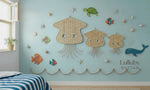 Rattan Jellyfish Wall Decor – Boho Coastal Nursery Wall Art