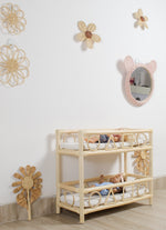 The Solstice Heirloom Rattan Doll Bunk Bed