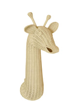 Rattan Giraffe Wall Decor – Boho Nursery & Kids Room Wall Art | Handmade Safari Animal Decor