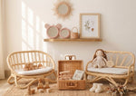The Heirloom Doll Couch | Boho Montessori Doll Furniture | Eco-Friendly Pretend Play Sofa for Dolls