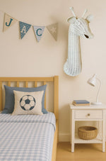 Rattan Giraffe Wall Decor – Boho Nursery & Kids Room Wall Art | Handmade Safari Animal Decor