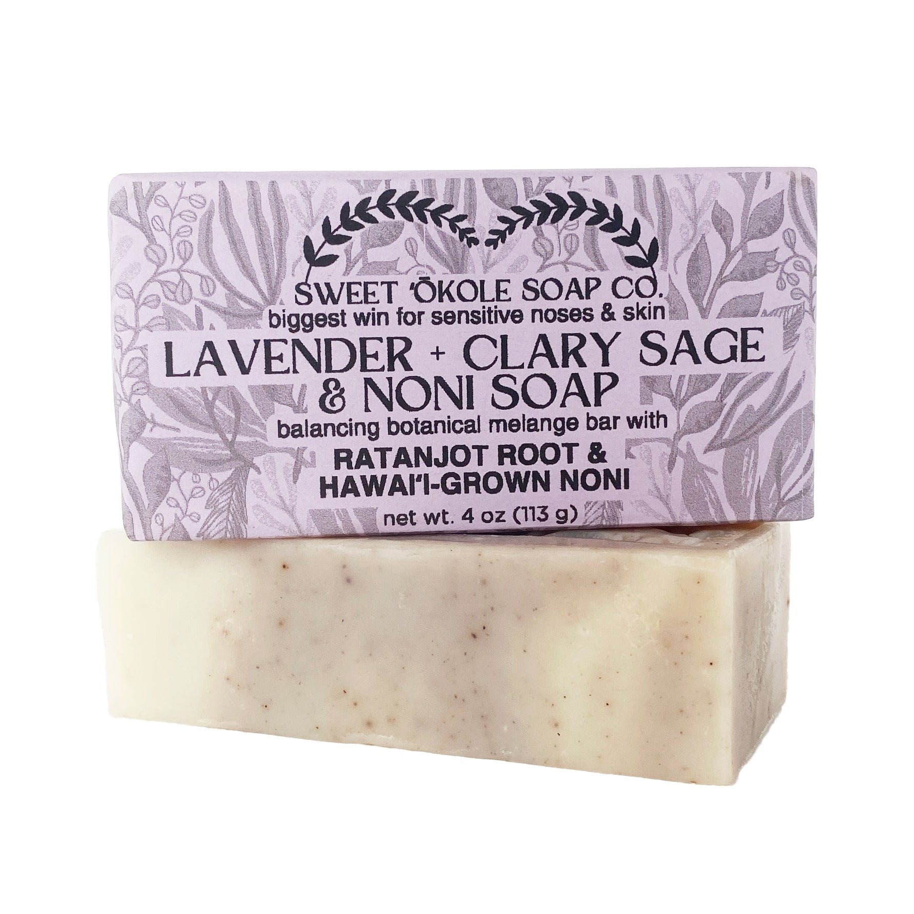 Lavender & Clary Sage Soap with Noni & Essential Oils