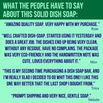 Solid Dish Soap Bar Non-Toxic, Unscented, Plastic-Free Dishwashing