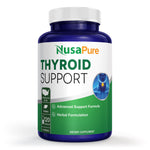 NusaPure Thyroid Support Supplement (Non-GMO) 120 caps, Ashwaganda, Iodine, Zinc, kelp, Vitamin B12, L-Tyrosine, Selenium, Copper