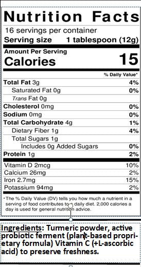 Georgia Gold Fermented Turmeric Powder – Certified Lead-Free, Enhanced Bioavailability