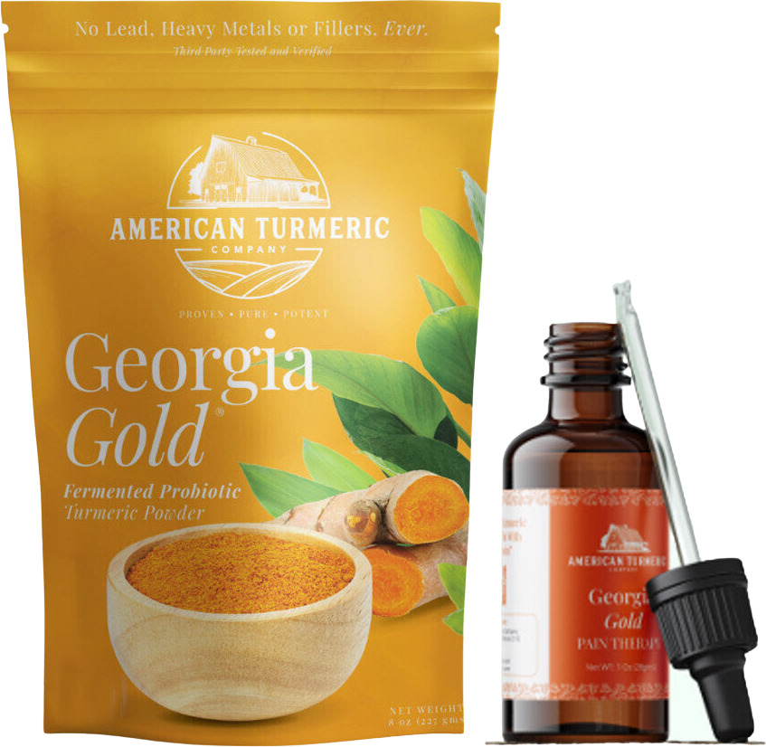 Georgia Gold Fermented Turmeric Powder & Oil Bundle – Lead-Free, Enhanced Absorption