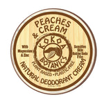 Peaches and Cream - Natural Deodorant Cream - Baking Soda Free  - 2.5 oz