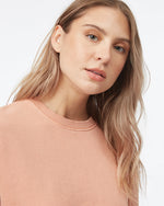 Organic Cotton French Terry Elastic Hem Crew