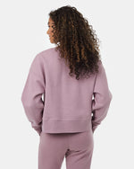 Recycled Cotton Oversized Cropped Crew
