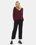 Highline Fuzzy V-Neck Sweater