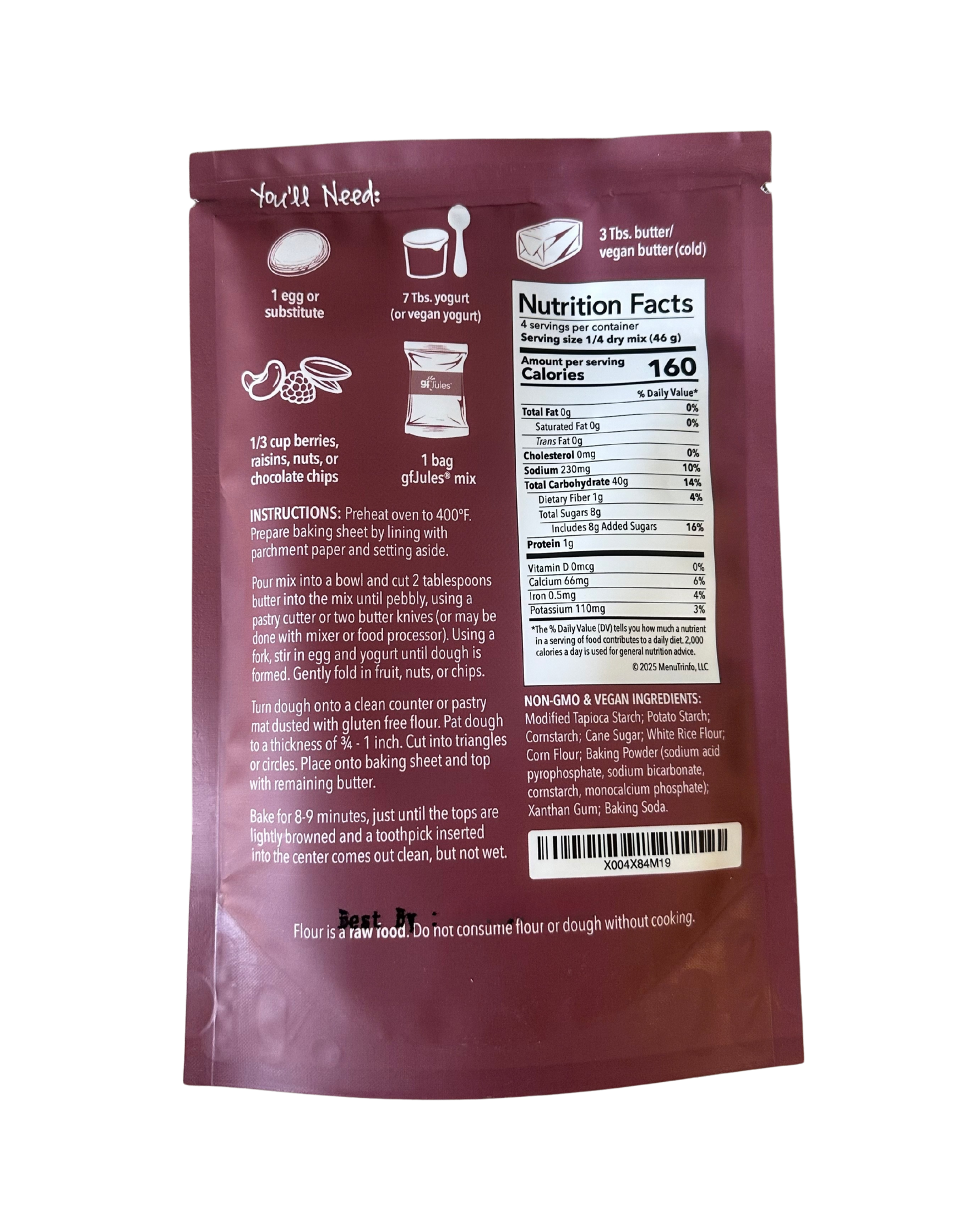 gfJules Gluten Free British Scones Mix