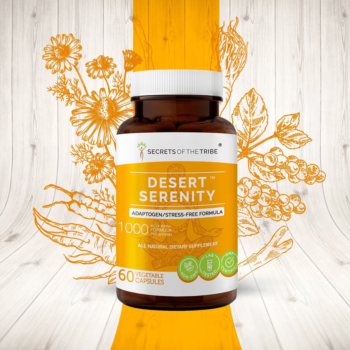 Desert Serenity Capsules - Adaptogen/Stress-free Formula