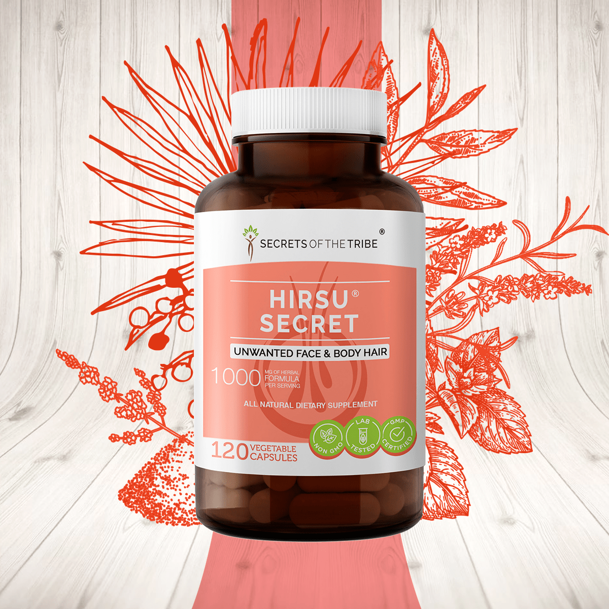 Hirsu Secret Capsules - Unwanted Face & Body Hair