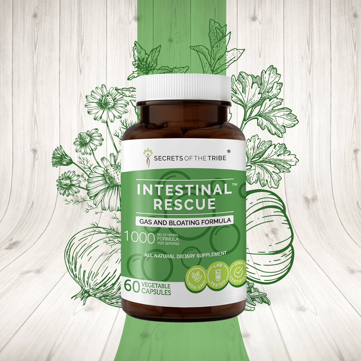 Intestinal Rescue Capsules - Gas and Bloating Formula