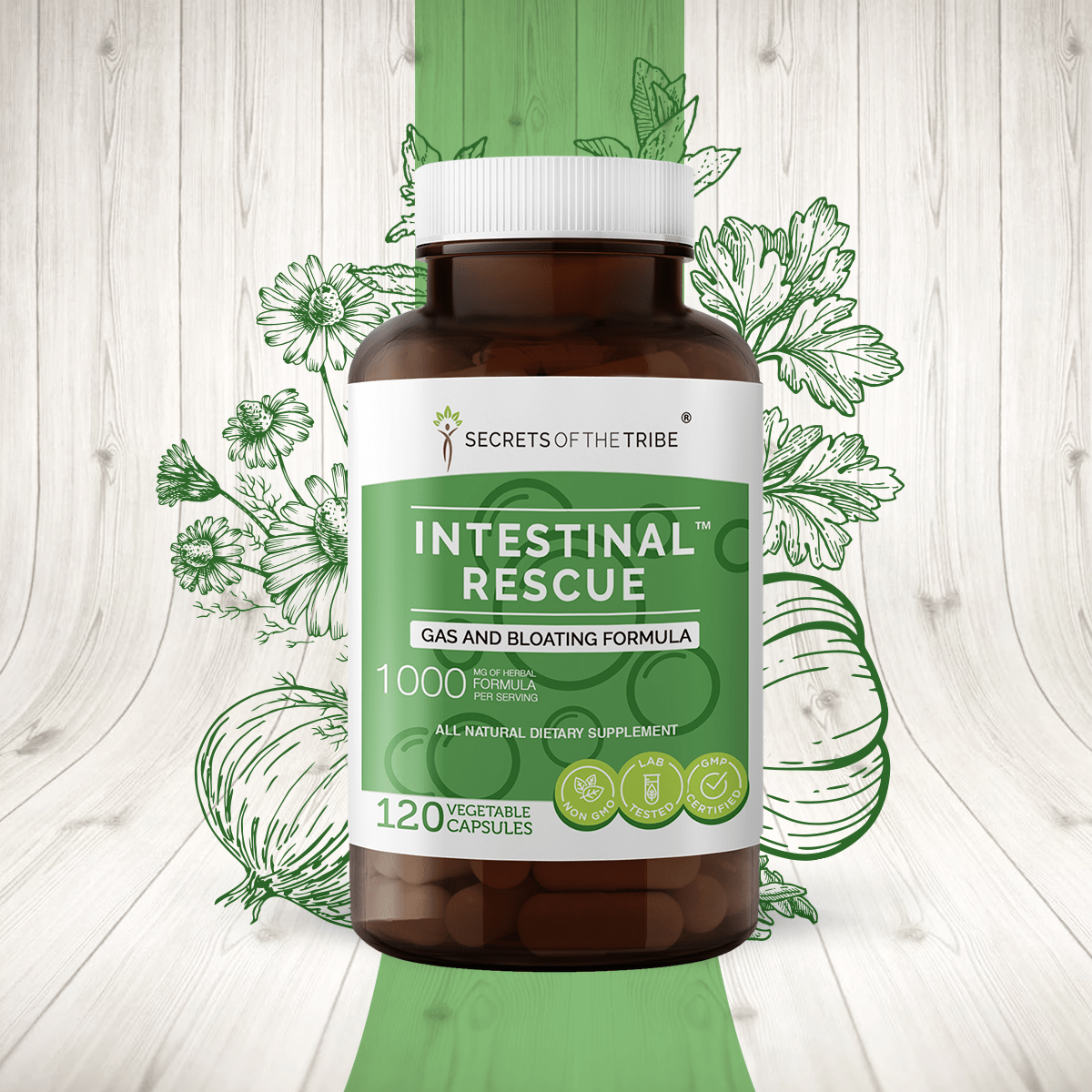 Intestinal Rescue Capsules - Gas and Bloating Formula