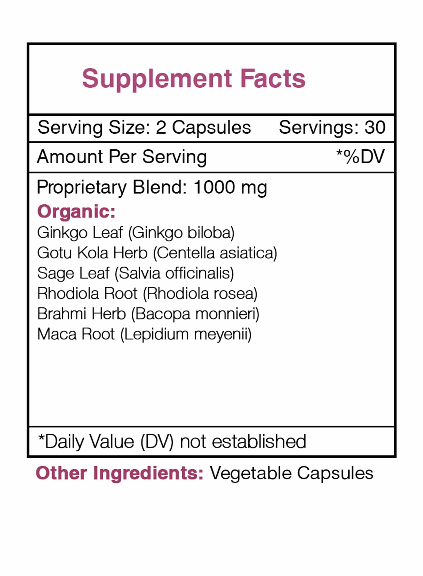 Raven's Wisdom Capsules - Cognitive Health Formula