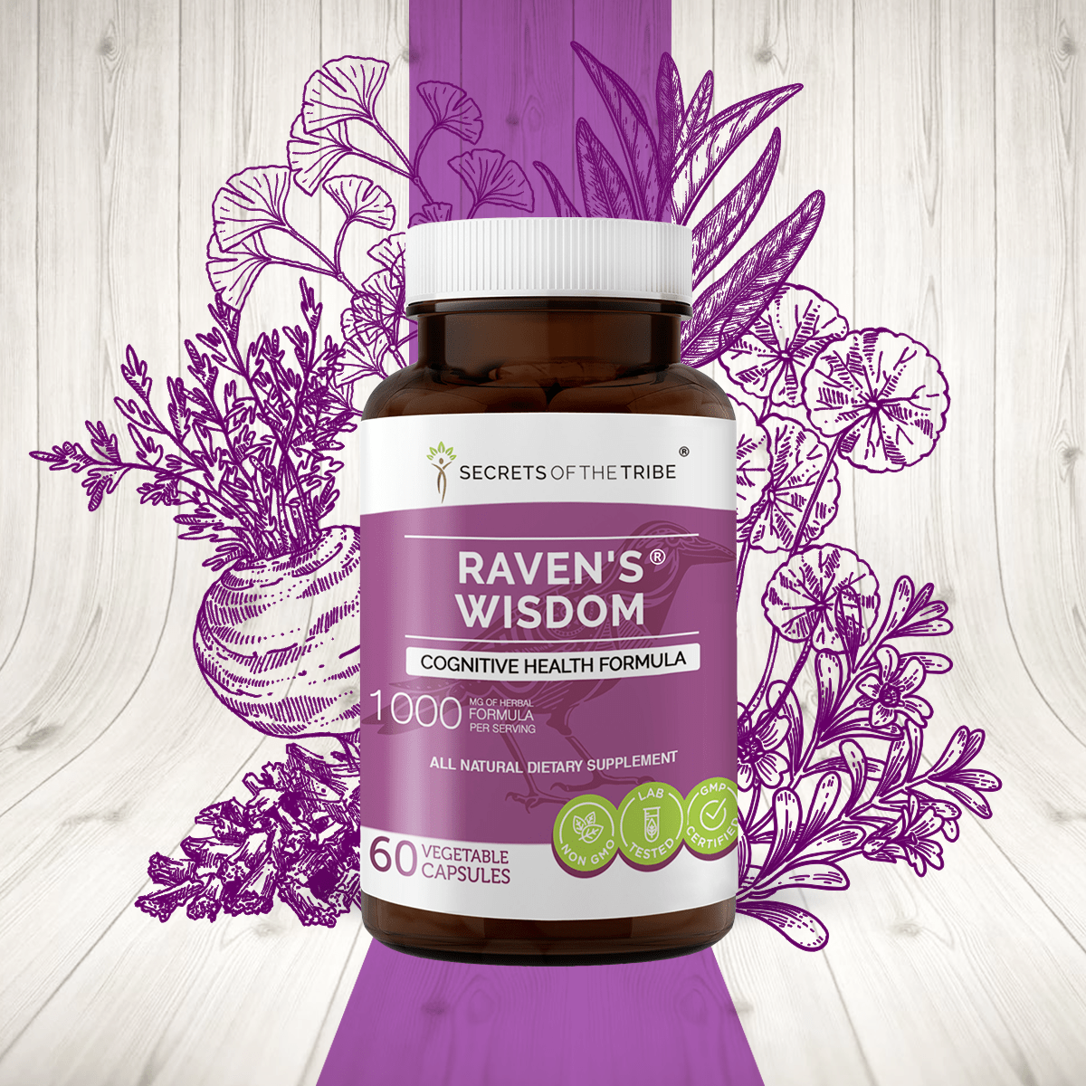 Raven's Wisdom Capsules - Cognitive Health Formula