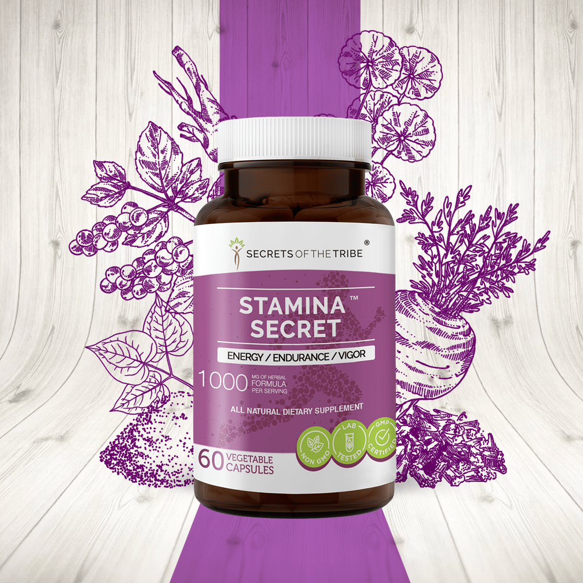 Stamina Secret Capsules - Energy/Endurance/Vigor