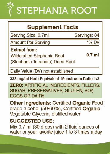 Stephania Root Tincture