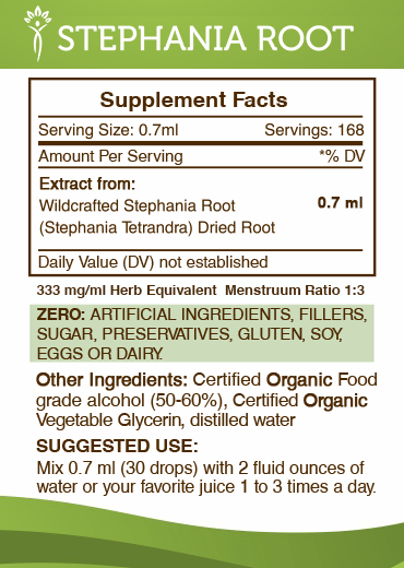 Stephania Root Tincture