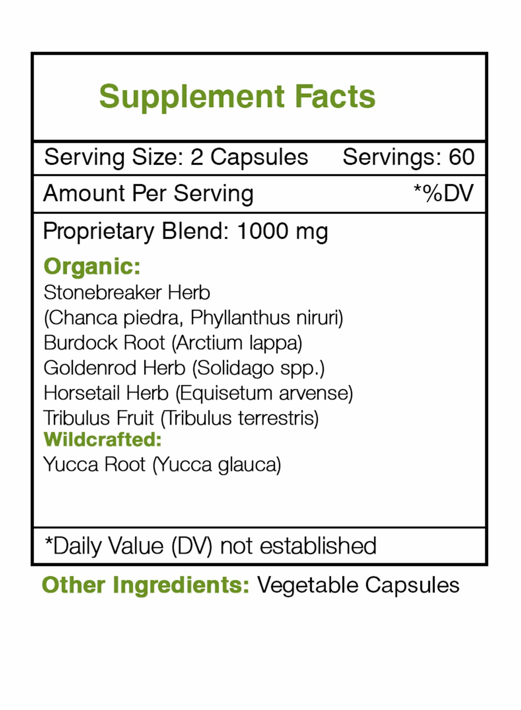 Stone Breaker Blend Capsules - Kidney Function Support