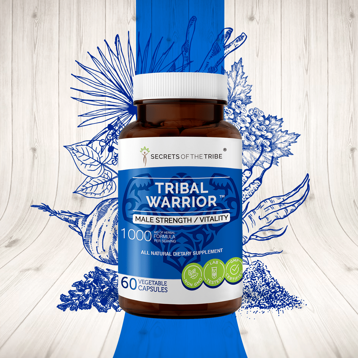 Tribal Warrior Capsules - Male Strength/Vitality