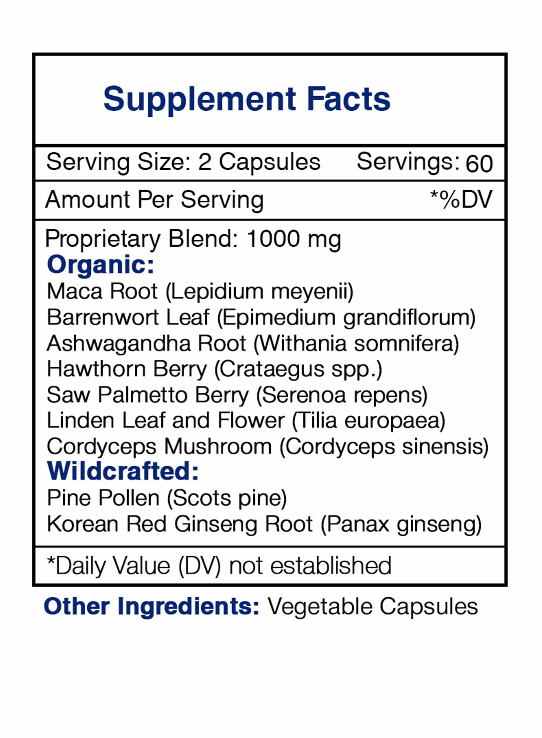 Tribal Warrior Capsules - Male Strength/Vitality