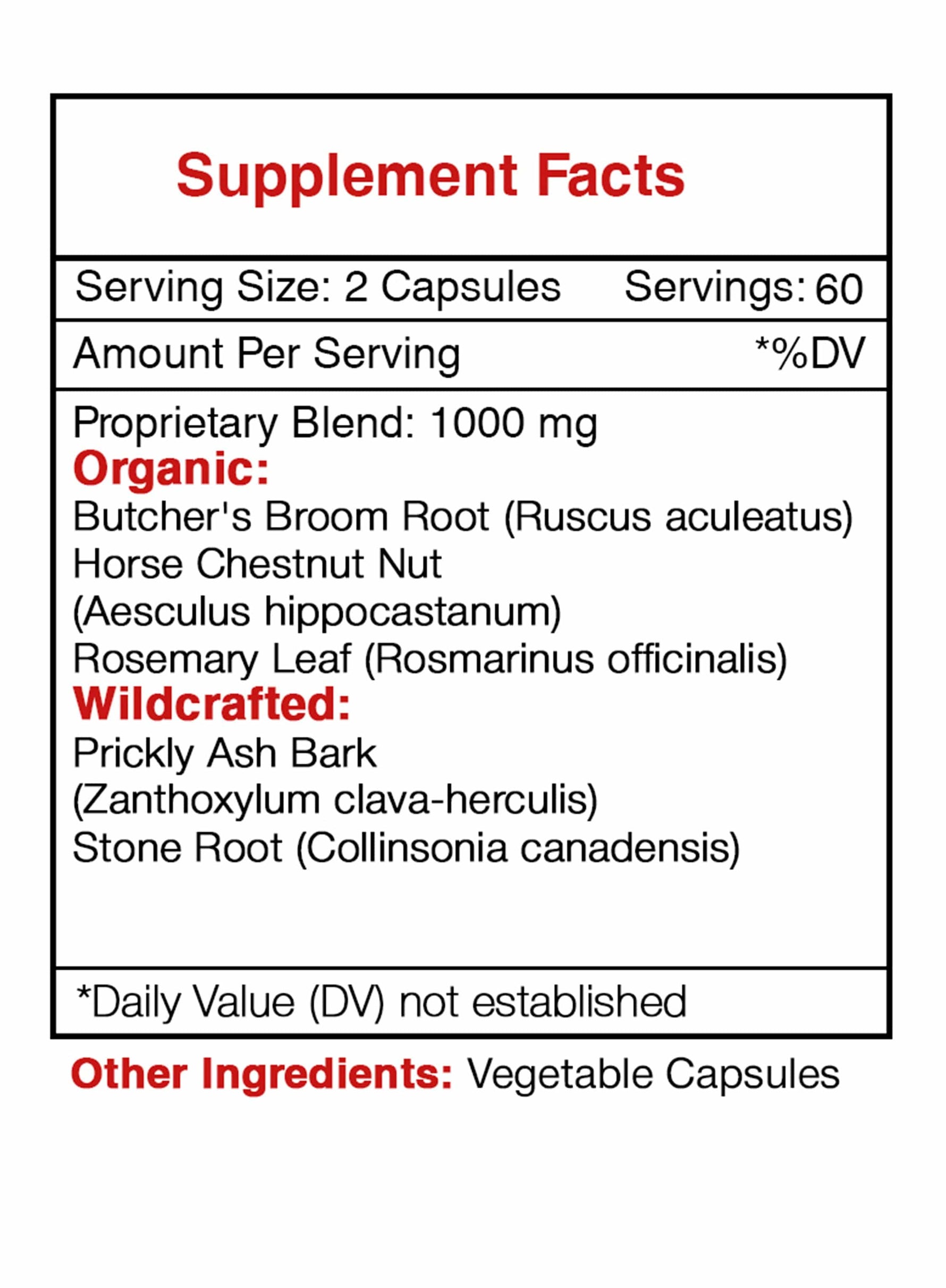 Vein Secret Capsules - Vein Toning Formula