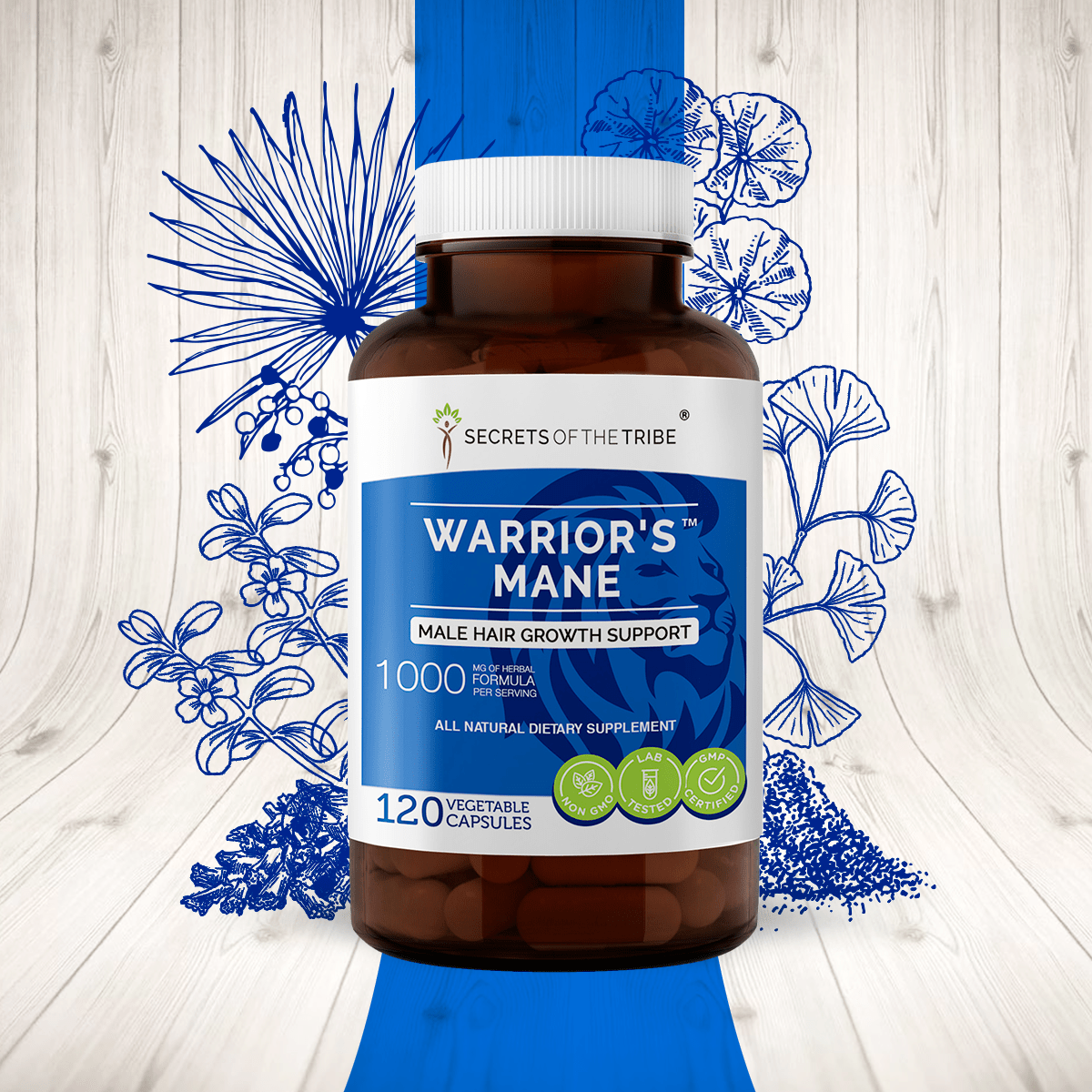 Warrior's Mane Capsules - Male Hair Growth Support