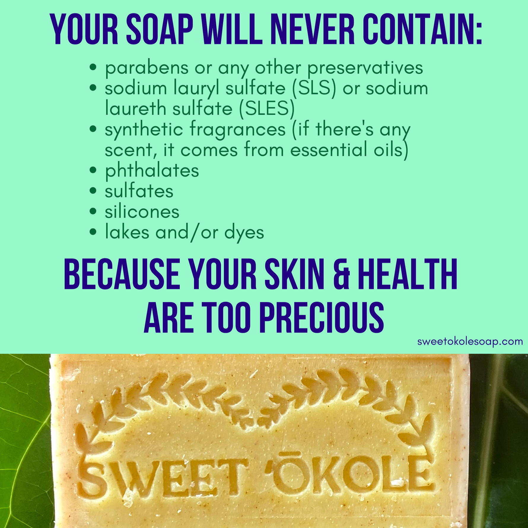 Turmeric Sensitive Skin Soap, Gentle Complexion Bar with Oats & Olena