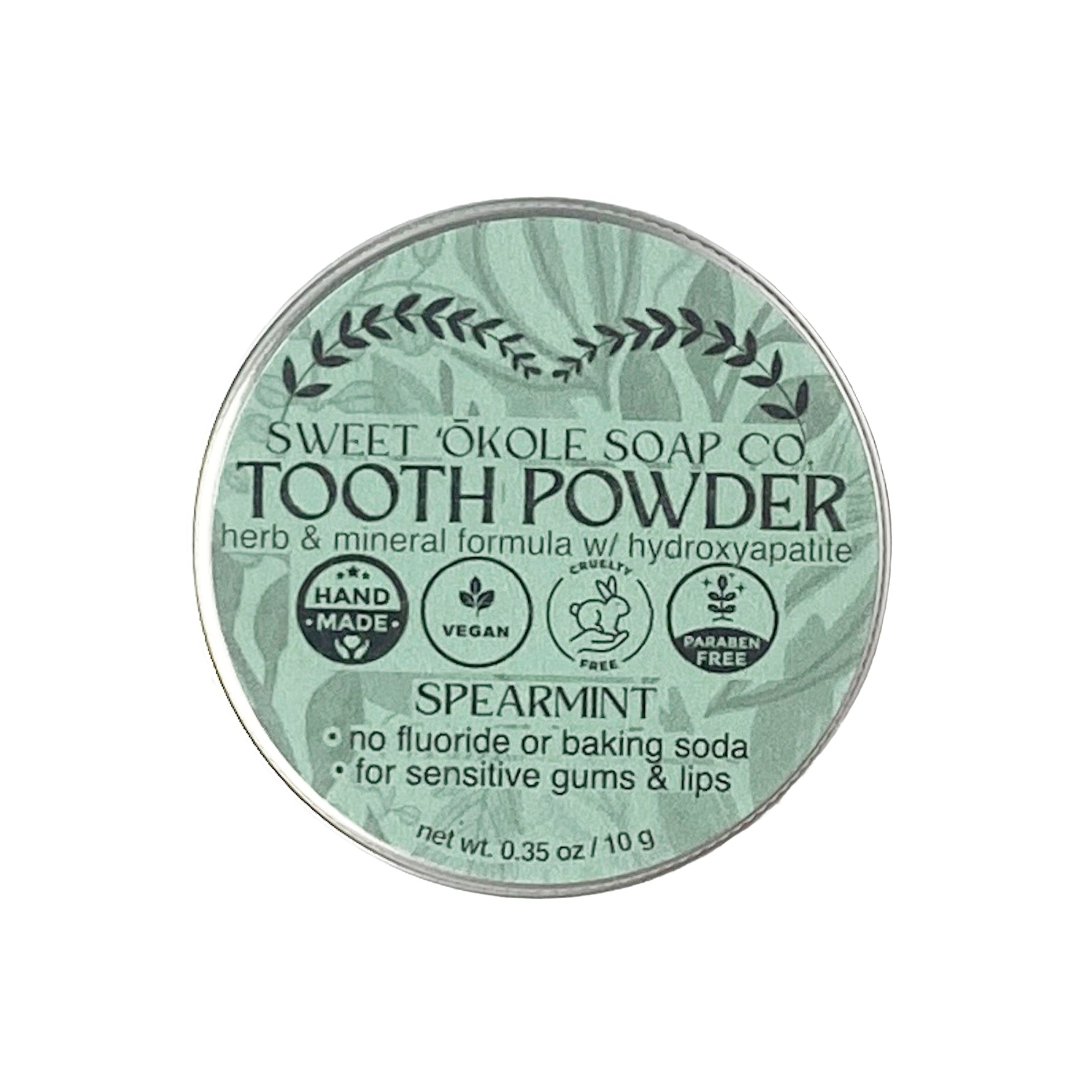 Spearmint Tooth Powder with Noni & 5% Hydroxyapatite