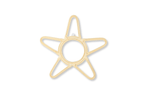 Rattan Star Wall Mirror – Boho & Space Kids Room Decor - Celestial Theme - Universe theme kids room