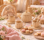 Wicker Tea Party Play Set