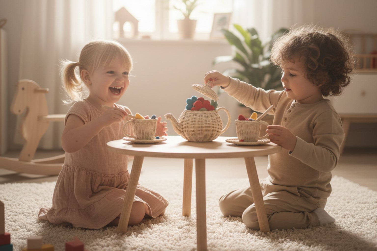 Wicker Tea Party Play Set
