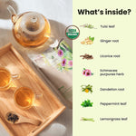 Detox Tea, Ayurvedic Cleanse with Dandelion & Lemongrass | Organic