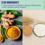 Turmeric Sensitive Skin Soap, Gentle Complexion Bar with Oats & Olena