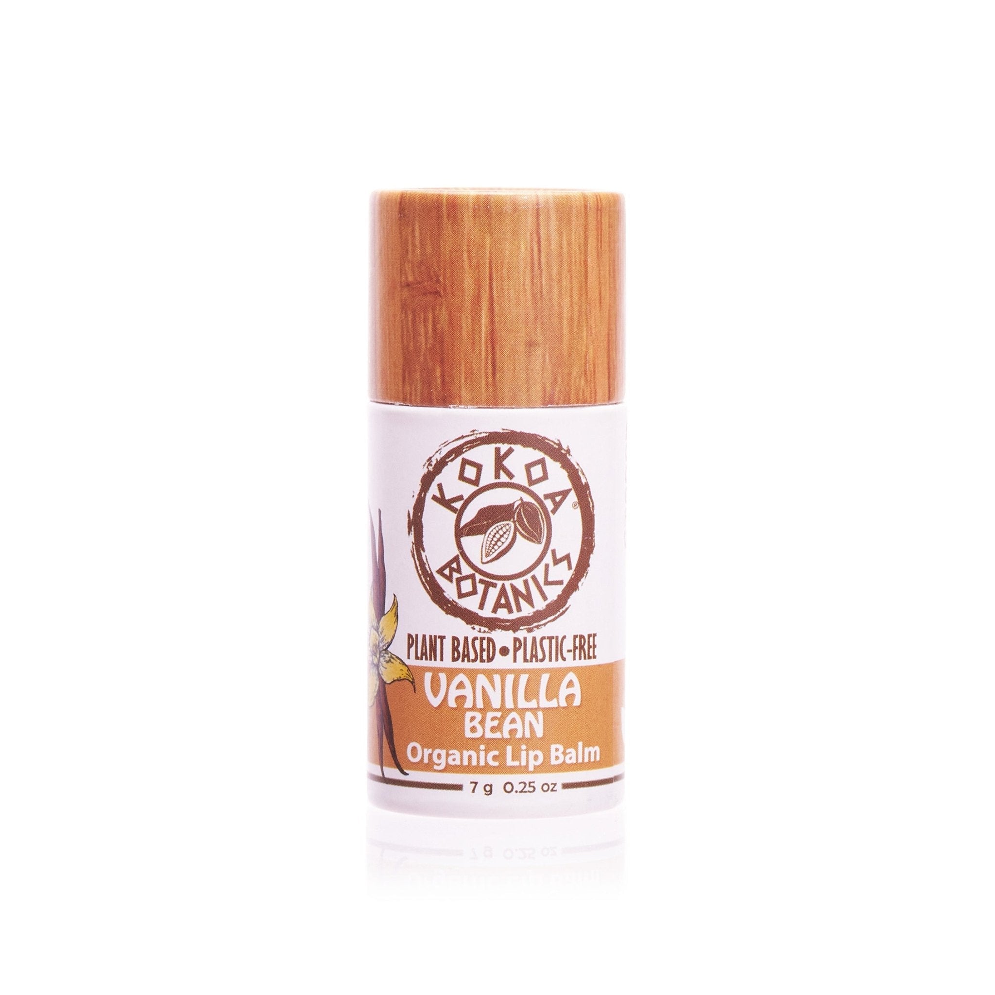 Vanilla Bean - Natural Lip Balm - Vegan - Plastic-Free  .25 oz