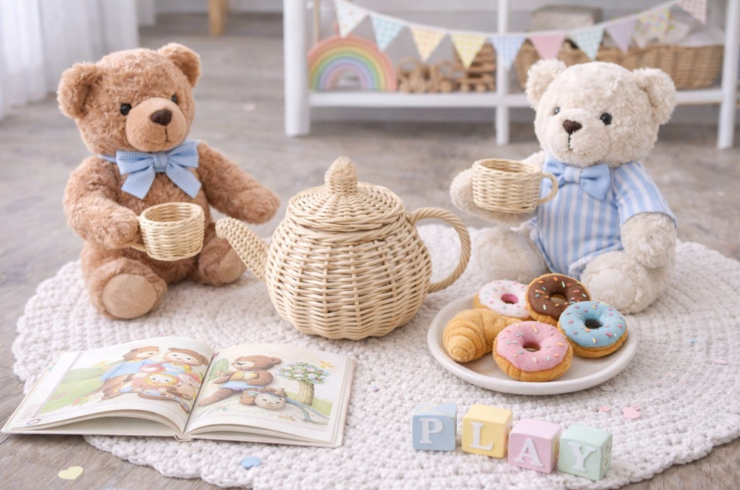 Wicker Tea Party Play Set