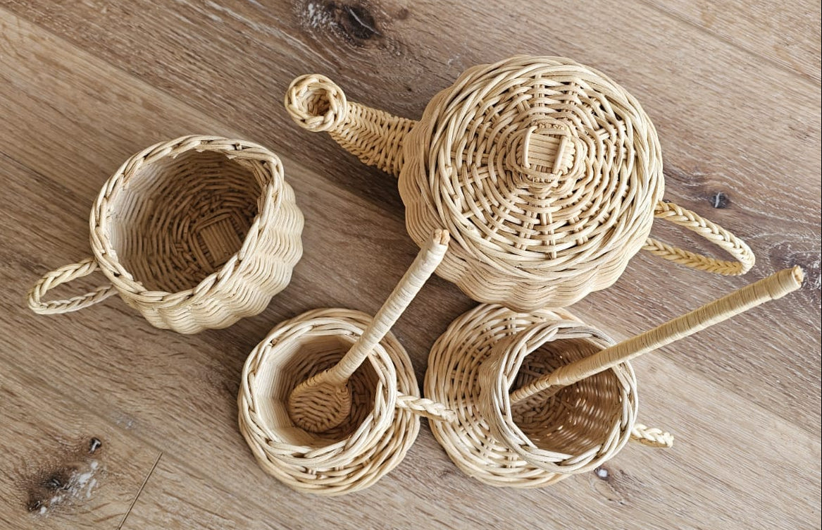 Wicker Tea Party Play Set
