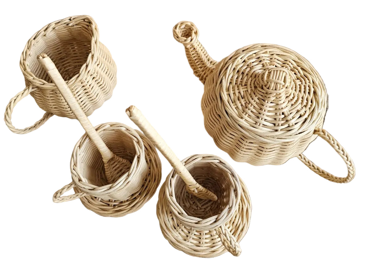 Wicker Tea Party Play Set
